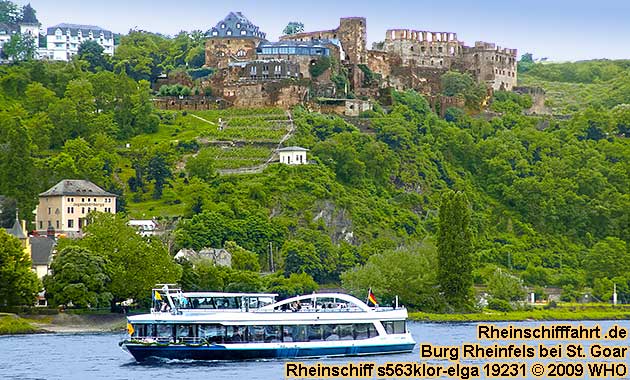 Partyschiff der Rheinschifffahrt zwischen Koblenz, Boppard, Loreley, Bingen, Rüdesheim, Wiesbaden, Mainz.